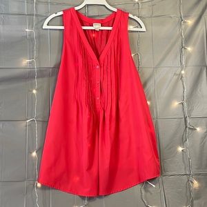 Merona sleeveless tank. Long length covers bottom.